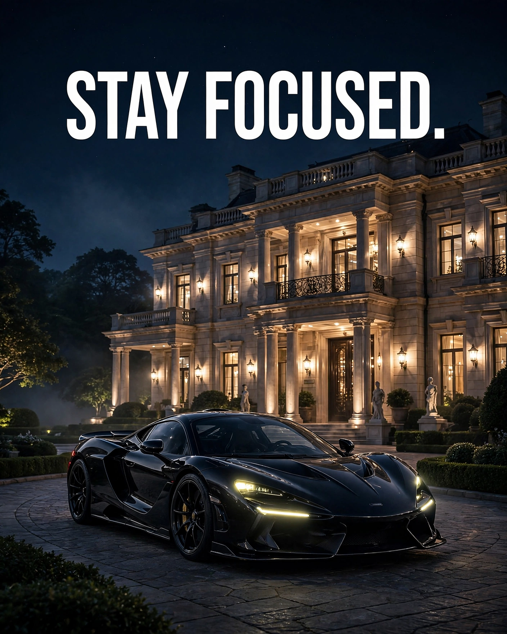 Stay Focused - flat art