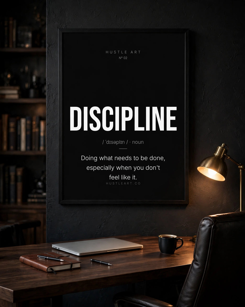 Discipline - styled in an executive office