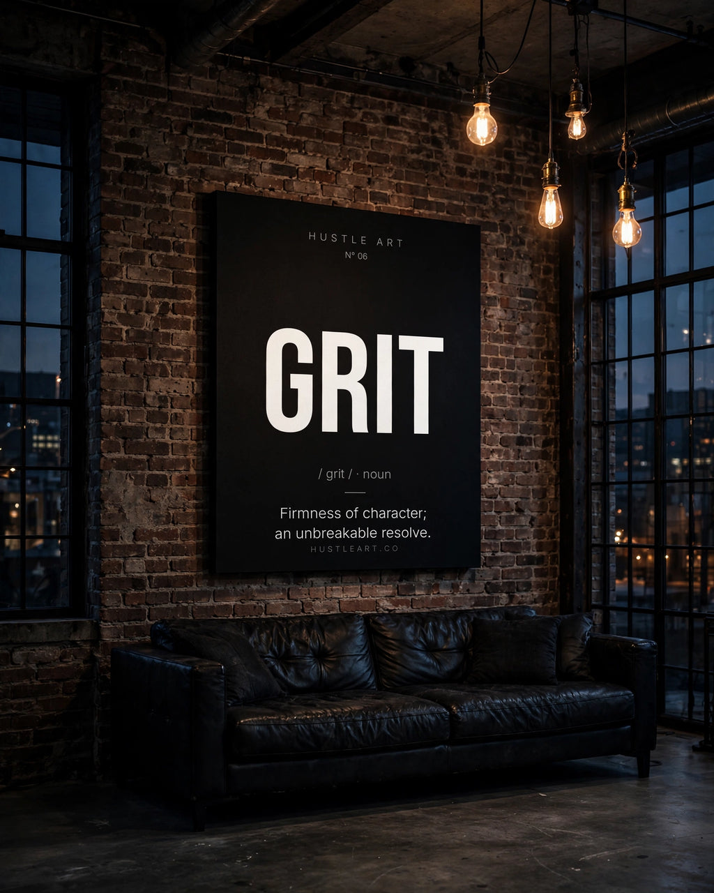 Grit - styled in an industrial loft
