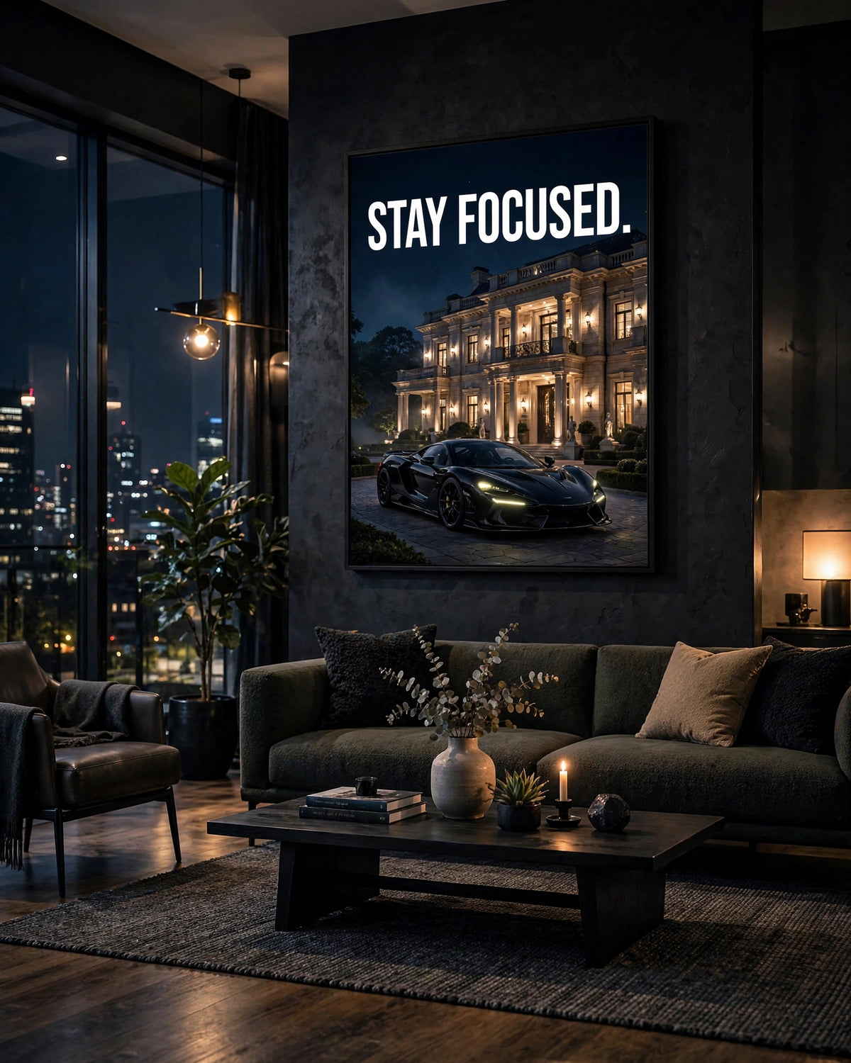 Stay Focused - in a luxury living room