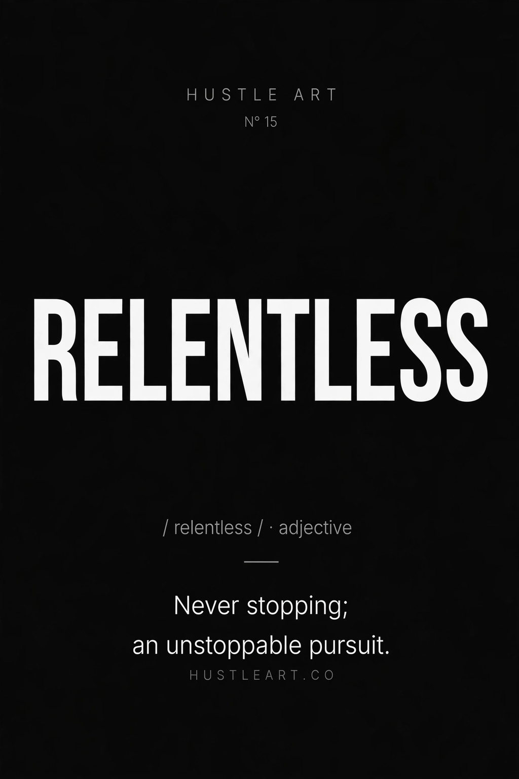 Relentless - flat art 2x3