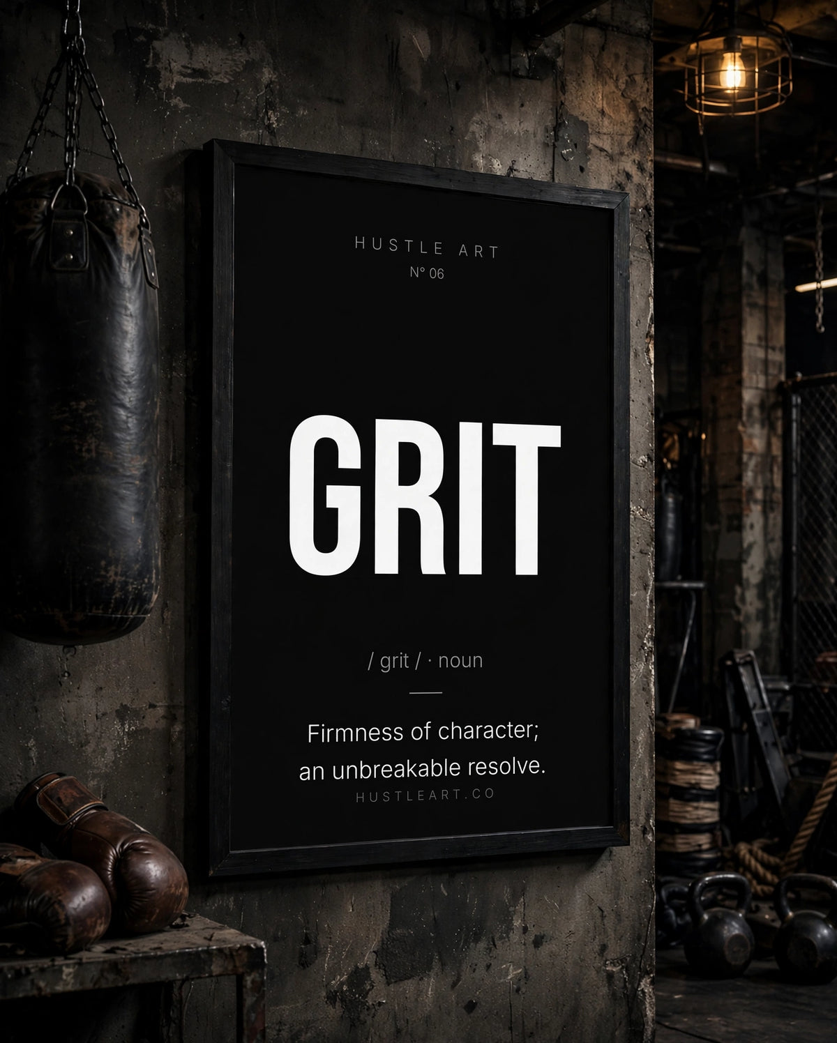 Grit staged lifestyle - boxing gym